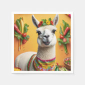 Niedlicher Llama Serviette (Vorderseite)