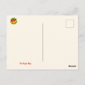 Niedlicher Llama Weihnachtsfeiertag Postkarte (Rückseite)