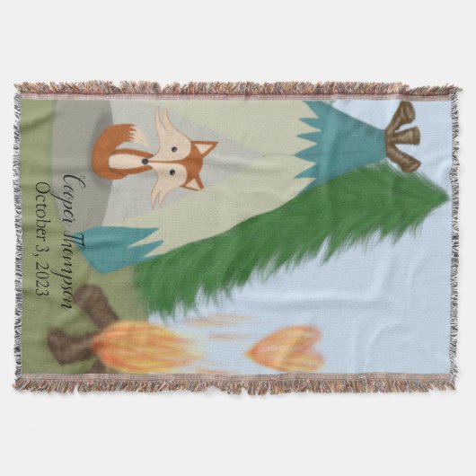 Niedlicher Lone Fox Decke (Vorderseite)