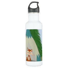 Niedlicher Lone Fox Edelstahlflasche