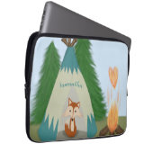 Niedlicher Lone Fox Laptopschutzhülle (Vorne Rechts)