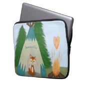 Niedlicher Lone Fox Laptopschutzhülle (Vorderseite Links)