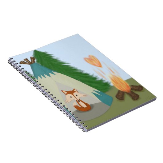 Niedlicher Lone Fox Notizblock (Rechte Seite)