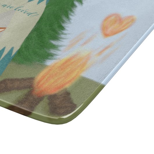 Niedlicher Lone Fox Schneidebrett (Ecke)