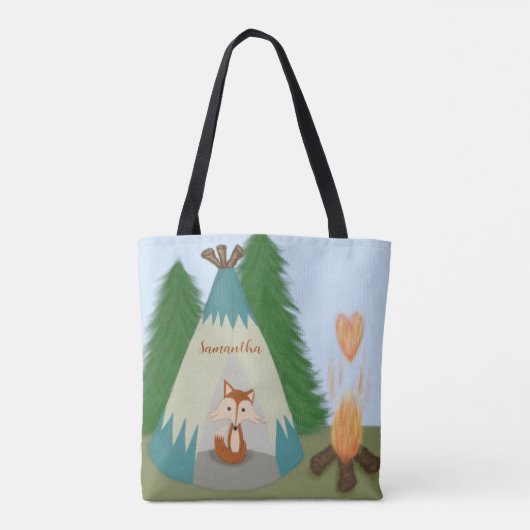 Niedlicher Lone Fox Tasche (Rückseite)