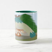 Niedlicher Lone Fox Tasse (Zentrum)