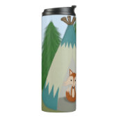 Niedlicher Lone Fox Thermosbecher (Nach links gedreht)