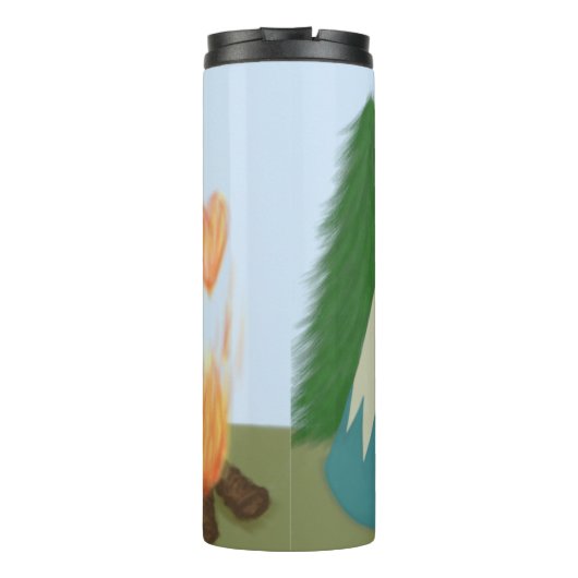 Niedlicher Lone Fox Thermosbecher (Rückseite)