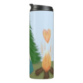 Niedlicher Lone Fox Thermosbecher (Nach rechts gedreht)