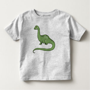 Niedlicher Long Neck Dinosaurier T - Shirt für Kin