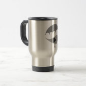 Niedlicher Lovebird mit Umbrella Reisebecher (Vorderseite Links)