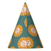 Niedlicher Löwe bunt Partyhütchen (Rückseite)