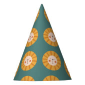 Niedlicher Löwe bunt Partyhütchen (Vorderseite)