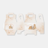 Niedlicher Löwe Elefant Giraffe Boho Erdig Neutral Geschenkschachtel (Ungefaltet)