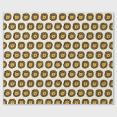 Niedlicher Löwe Geschenkpapier (Flach)