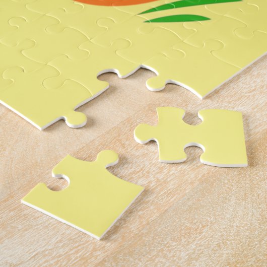 Niedlicher Löwe im Gras mit Ladybug-Kindern Puzzle (Seite)