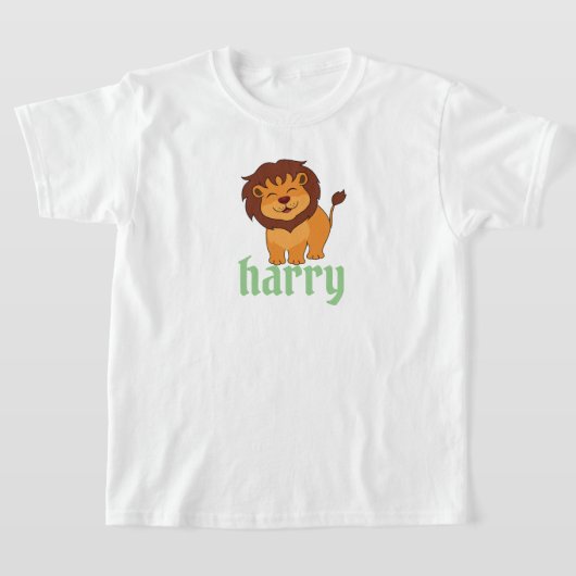 niedlicher Löwe mit deinem Namen T-Shirt (Ablage )