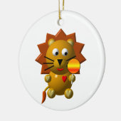 Niedlicher Löwe mit Lutscher! Keramikornament (Links)