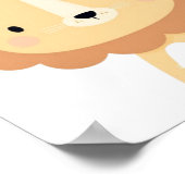 Niedlicher Löwe. Poster (Ecke)