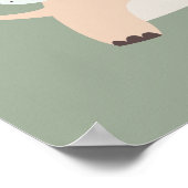 Niedlicher Löwe Safari Kinder Kinderzimmer Kunst,  Poster (Ecke)