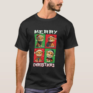 Niedlicher Löwe Santa Animals Lover Frohe Weihnach T-Shirt