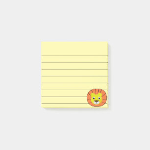 Niedlicher Löwe Zeichne 3x3 Post-it Klebezettel
