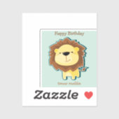 Niedlicher Löwenblutgeburt Aufkleber (Blatt)