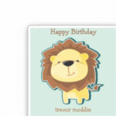 Niedlicher Löwenblutgeburt Aufkleber (Vorderseite)