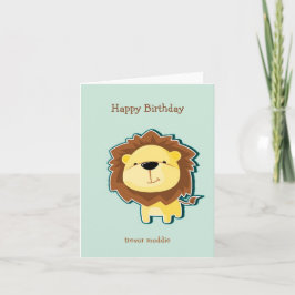 Niedlicher Löwenblutgeburt Dankeskarte