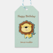 Niedlicher Löwenblutgeburt Geschenkanhänger (Vorderseite)