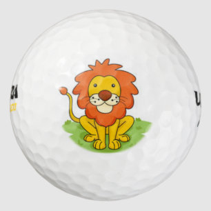 niedlicher Löwengolfball Golfball