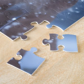 Niedlicher Löwengürtel im Schnee Puzzle (Seite)