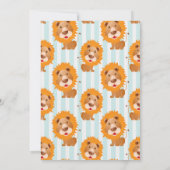 Niedlicher Löwenjunge zum Geburtstag Einladung (Rückseite)