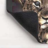 Niedlicher Löwenwürfel Mousepad (Ecke)