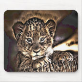 Niedlicher Löwenwürfel Mousepad (Vorne)