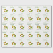 Niedlicher Lucky Kleeblatt St Patrick's Day Kinder Geschenkpapier (Flach)