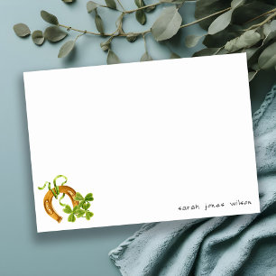 Niedlicher Lucky Kleeblatt St Patrick's Day Kinder Mitteilungskarte