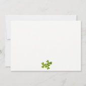 Niedlicher Lucky Kleeblatt St Patrick's Day Kinder Mitteilungskarte (Rückseite)