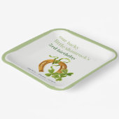 Niedlicher Lucky Kleeblatt St Patrick's Day Kinder Pappteller (Gewinkelt)