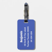 Niedlicher, lustig-grün-fröhlicher Chameleon-Carto Gepäckanhänger (Rückseite vertikal)