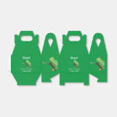 Niedlicher, lustig-grün-fröhlicher Chameleon-Carto Geschenkschachtel (Ungefaltet)