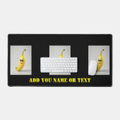 niedlicher, lustiger Bananenbeschauk Schreibtischunterlage (Tastatur & Maus)