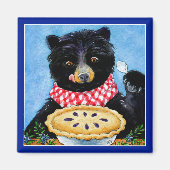 Niedlicher, lustiger Bärenkuchen-Magnet Magnet (Vorne)