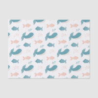 Niedlicher, lustiger Blauwal und Fisch. Nautische