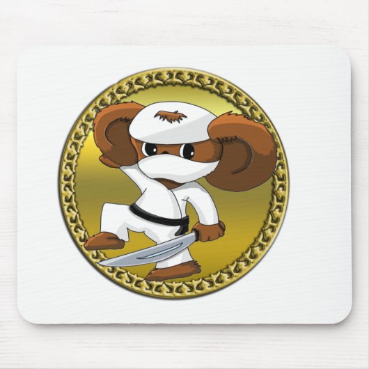 Niedlicher lustiger Cartoon Cheburashka Bär mit Sc Mousepad (Vorne)