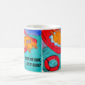 Niedlicher lustiger Cartoon-Hund Kaffeetasse (Mittel)