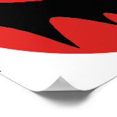 niedlicher, lustiger Cartoon-Vampir-Charakter Poster (Ecke)