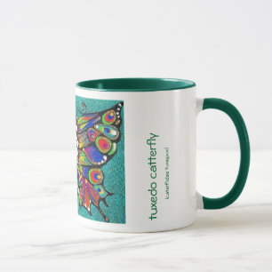 Niedlicher lustiger Catterfly Kunst CAT u. Tasse