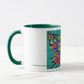 Niedlicher lustiger Catterfly Kunst CAT u. Tasse (Links)