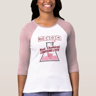 Niedlicher lustiger Chemie-Speck-Rosa-T - Shirt